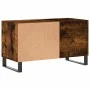 Smoked oak engineered wood record cabinet 85x38x48 cm by vidaXL, CD and DVD storage - Ref: Foro24-831713, Price: 51,61 €, Dis...
