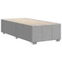 Estructura de cama sin colchón tela gris claro 90x200 cm