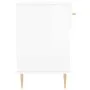 Glossy white engineered wood shoe bench 102x35x55 cm by vidaXL, Shoe racks and shoe organizers - Ref: Foro24-829726, Price: 5...