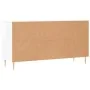 Glossy white engineered wood shoe bench 102x35x55 cm by vidaXL, Shoe racks and shoe organizers - Ref: Foro24-829726, Price: 5...