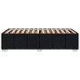 Estructura de cama sin colchón tela negro 100x200 cm