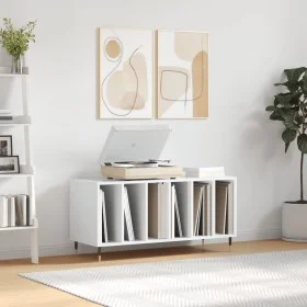 Glänzend weißer Sperrholz-Disc-Schrank 100x38x48 cm von vidaXL, CD- und DVD-Speicher - Ref: Foro24-831742, Preis: 77,72 €, Ra...