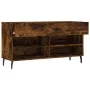 Shoe bench engineered wood smoked oak 102x35x55 cm by vidaXL, Shoe racks and shoe organizers - Ref: Foro24-829761, Price: 56,...