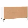 White engineered wood shoe bench 102x35x55 cm by vidaXL, Shoe racks and shoe organizers - Ref: Foro24-829740, Price: 58,66 €,...