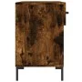 Banco zapatero madera de ingeniería roble ahumado 102x35x55 cm de vidaXL, Zapateros y organizadores de calzado - Ref: Foro24-...