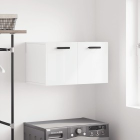 Glossy white plywood wall cabinet 60x36.5x35 cm by vidaXL, Lockers and storage cabinets - Ref: Foro24-830030, Price: 46,37 €,...