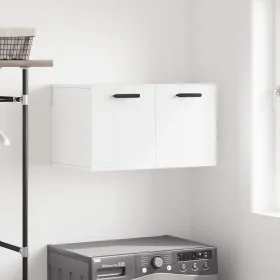 Glossy white plywood wall cabinet 60x36.5x35 cm by vidaXL, Lockers and storage cabinets - Ref: Foro24-830030, Price: 45,79 €,...