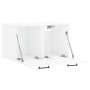 Armario pared madera contrachapada blanco brillo 60x36,5x35 cm de vidaXL, Taquillas y armarios de almacenamiento - Ref: Foro2...