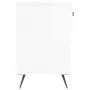Banco zapatero madera de ingeniería blanco brillo 102x35x55 cm de vidaXL, Zapateros y organizadores de calzado - Ref: Foro24-...