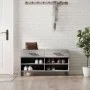 Sonoma gray engineered wood shoe bench 102x35x55 cm by vidaXL, Shoe racks and shoe organizers - Ref: Foro24-829770, Price: 59...
