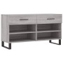 Sonoma gray engineered wood shoe bench 102x35x55 cm by vidaXL, Shoe racks and shoe organizers - Ref: Foro24-829770, Price: 59...