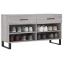 Sonoma gray engineered wood shoe bench 102x35x55 cm by vidaXL, Shoe racks and shoe organizers - Ref: Foro24-829770, Price: 59...