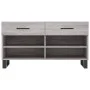 Sonoma graue Schuhbank aus Holzwerkstoff, 102 x 35 x 55 cm von vidaXL, Schuhregale und Schuhorganisatoren - Ref: Foro24-82977...