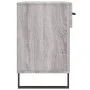 Sonoma gray engineered wood shoe bench 102x35x55 cm by vidaXL, Shoe racks and shoe organizers - Ref: Foro24-829770, Price: 59...