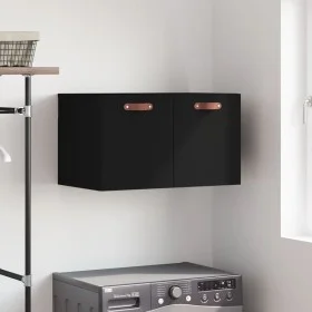 Black engineered wood wall cabinet 60x36.5x35 cm by vidaXL, Lockers and storage cabinets - Ref: Foro24-829997, Price: 39,46 €...