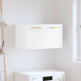 White engineered wood wall cabinet 60x36.5x35 cm by vidaXL, Lockers and storage cabinets - Ref: Foro24-830004, Price: 40,52 €...