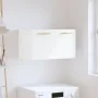 Armario de pared madera de ingeniería blanco 60x36,5x35 cm de vidaXL, Taquillas y armarios de almacenamiento - Ref: Foro24-83...