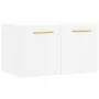 White engineered wood wall cabinet 60x36.5x35 cm by vidaXL, Lockers and storage cabinets - Ref: Foro24-830004, Price: 40,51 €...