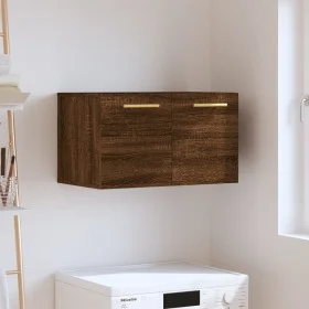 Oak brown engineered wood wall cabinet 60x36.5x35 cm by vidaXL, Lockers and storage cabinets - Ref: Foro24-830011, Price: 40,...