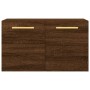Eichenbrauner Wandschrank aus Holzwerkstoff, 60 x 36,5 x 35 cm von vidaXL, Schließfächer und Lagerschränke - Ref: Foro24-8300...