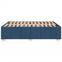 Cama sin colchón tela azul 140x190 cm