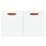 Weißer Wandschrank aus Holzwerkstoff, 60 x 36,5 x 35 cm von vidaXL, Schließfächer und Lagerschränke - Ref: Foro24-829996, Pre...
