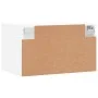 Weißer Wandschrank aus Holzwerkstoff, 60 x 36,5 x 35 cm von vidaXL, Schließfächer und Lagerschränke - Ref: Foro24-829996, Pre...