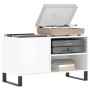 Glossy white engineered wood record cabinet 85x38x48 cm by vidaXL, CD and DVD storage - Ref: Foro24-831710, Price: 60,27 €, D...