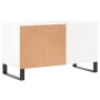 Glossy white engineered wood record cabinet 85x38x48 cm by vidaXL, CD and DVD storage - Ref: Foro24-831710, Price: 60,27 €, D...