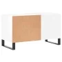 Glossy white engineered wood record cabinet 85x38x48 cm by vidaXL, CD and DVD storage - Ref: Foro24-831710, Price: 59,52 €, D...