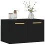 Black engineered wood wall cabinet 60x36.5x35 cm by vidaXL, Lockers and storage cabinets - Ref: Foro24-830005, Price: 40,51 €...