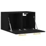 Black engineered wood wall cabinet 60x36.5x35 cm by vidaXL, Lockers and storage cabinets - Ref: Foro24-830005, Price: 40,51 €...