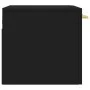 Black engineered wood wall cabinet 60x36.5x35 cm by vidaXL, Lockers and storage cabinets - Ref: Foro24-830005, Price: 40,51 €...