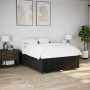 Cama sin colchón tela negro 140x200 cm