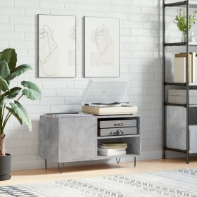 Concrete gray engineered wood disc cabinet 85x38x48 cm by vidaXL, CD and DVD storage - Ref: Foro24-831704, Price: 44,70 €, Di...