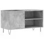 Mueble de discos madera de ingeniería gris hormigón 85x38x48 cm de vidaXL, Almacenamiento para CD y DVD - Ref: Foro24-831704,...