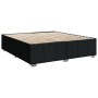 Cama sin colchón tela negro 180x200 cm