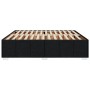 Cama sin colchón tela negro 180x200 cm