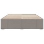 Cama sin colchón tela gris taupe 180x200 cm