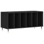 Plywood black record storage unit 100x38x48 cm by vidaXL, CD and DVD storage - Ref: Foro24-831741, Price: 68,35 €, Discount: %