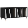 Plywood black record storage unit 100x38x48 cm by vidaXL, CD and DVD storage - Ref: Foro24-831741, Price: 66,37 €, Discount: %