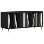 Plywood black record storage unit 100x38x48 cm by vidaXL, CD and DVD storage - Ref: Foro24-831741, Price: 68,35 €, Discount: %
