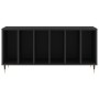 Plywood black record storage unit 100x38x48 cm by vidaXL, CD and DVD storage - Ref: Foro24-831741, Price: 66,37 €, Discount: %