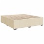 Cama sin colchón tela color crema 180x200 cm