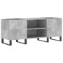 Concrete gray plywood disc cabinet 121x38x48 cm by vidaXL, CD and DVD storage - Ref: Foro24-831688, Price: 68,07 €, Discount: %