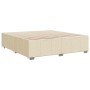 Cama sin colchón tela color crema 180x200 cm