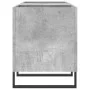 Concrete gray plywood disc cabinet 121x38x48 cm by vidaXL, CD and DVD storage - Ref: Foro24-831688, Price: 68,07 €, Discount: %