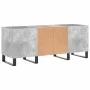 Concrete gray plywood disc cabinet 121x38x48 cm by vidaXL, CD and DVD storage - Ref: Foro24-831688, Price: 68,07 €, Discount: %