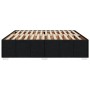 Cama sin colchón tela negro 200x200 cm