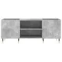 Concrete gray plywood disc cabinet 121x38x48 cm by vidaXL, CD and DVD storage - Ref: Foro24-831672, Price: 90,80 €, Discount: %